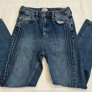 PacSun Blue Straight Leg Jeans with Unique Seams